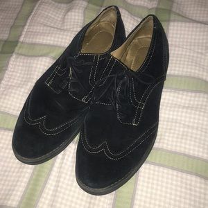 Calvin Klein dark blue suede shoes